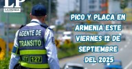 Pico y placa en Armenia (Quindío) este viernes, 12 de septiembre del 2025