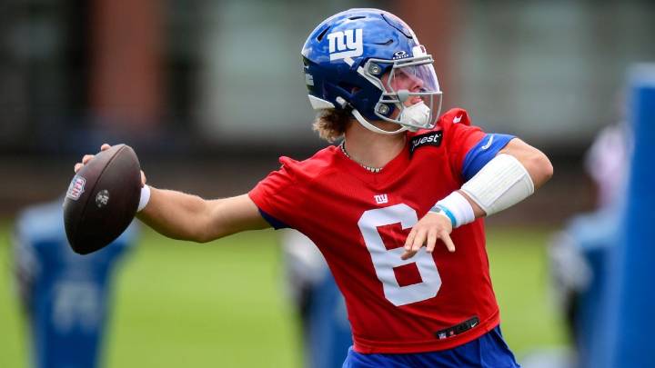 Rookie Jaxson Dart unofficially listed as Giants' QB2