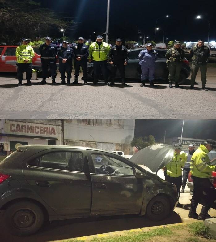 Operativo Interfuerza en Sáenz Peña: recuperan un vehículo robado