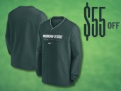 This Michigan State Nike sideline pullover just got a huge price drop from Fanatics