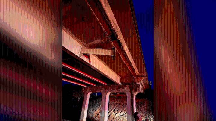 Rutherford Co. bridge closed after being hit by tractor