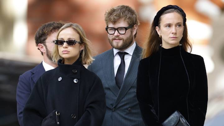 Lady Amelia and Lady Marina Windsor put on brave faces at Duchess of Kent's private funeral rites