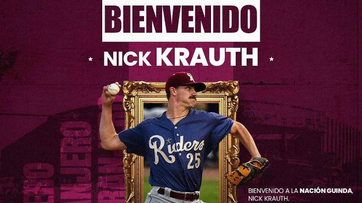 Nick Krauth se une a Tomateros para reforzar el bullpen guinda