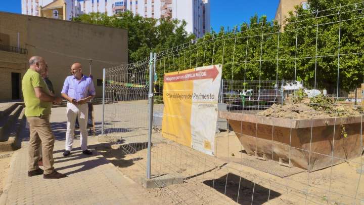 Progresan los trabajos de reurbanización en el entorno de San Joaquín