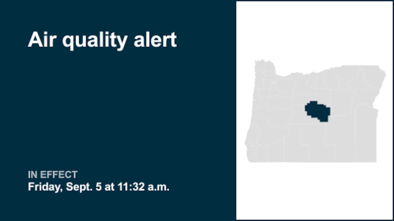Air quality alert affecting Crook County Sunday