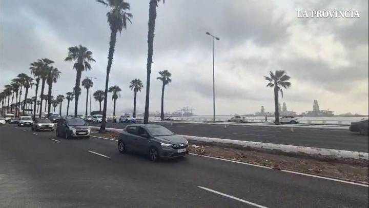 Cuatro coches colisionan en la GC-1 y originan un atasco mañanero