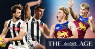 AFL: Brisbane Lions brothers Will and Levi Ashcroft prepare to clash with Collingwood Magpies stars Nick and Josh Daicos
