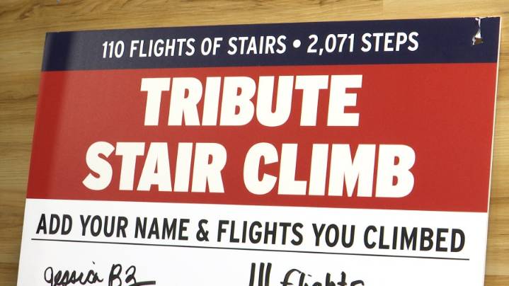 Crunch Fitness holds remembrance stair climb to honor those lost on 9/11