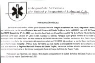 Participación Pública de «INTEGRAL DE SERVICIOS DE SALUD Y SEGURIDAD LABORAL, C.A.»»