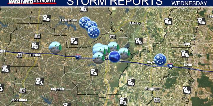 Severe Storms Impacted the ArkLaMiss on Tuesday
