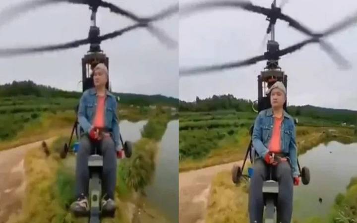 Filmó su propia muerte: El influencer Tang Feiji murió al estrellarse con su helicóptero casero durante una transmisión en vivo 30 de septiembre de 2025 | Espectáculos El hecho se produjo en el condad