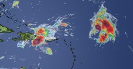 Humberto could mingle with another developing storm in what's called the Fujiwhara effect