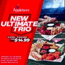 Applebee’s offers New Ultimate Trio for $14.99 — choose from 10 appetizers & 10 sauces!