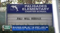 ABC7's Josh Haskell returns to Palisades Charter Elementary's temporary campus to find school spirit thriving after fire
