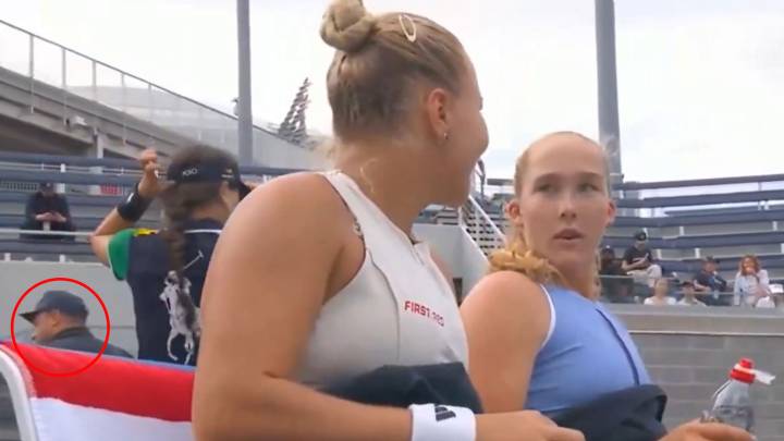 US Open star Mirra Andreeva, 18, approached by man in 'creepy' incident during match after Raducanu stalker hell