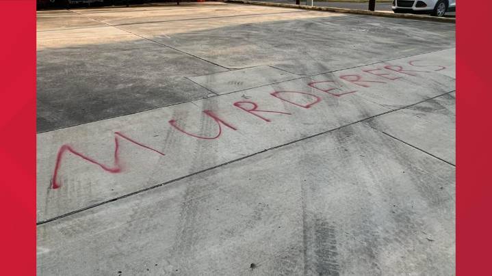 'MURDERERS' spray-painted outside Louisiana Democratic Party office