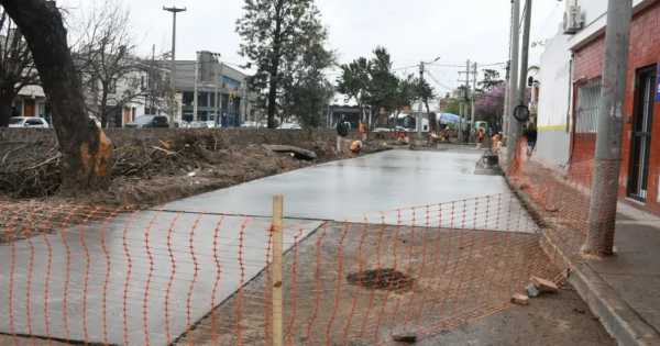 Importante calle céntrica cuenta con nuevo hormigón en Salta: quedó hermosa