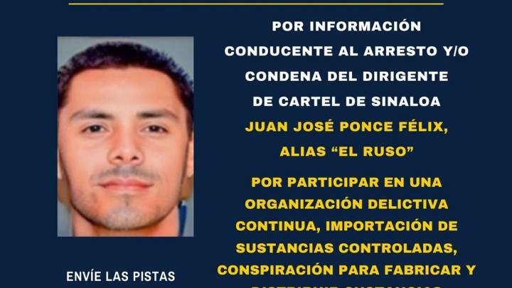 ¿Quién es “El Ruso”, el narco del cártel de Sinaloa por el que EU ofrece 5 mdd?