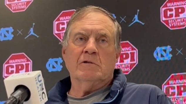 Bill Belichick press conference, previews UNC football vs Clemson