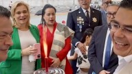 Pastelazo al Rafa; canta Maru y gabinete Mañanitas a secretario 🎦