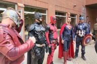 Kids at Regina General Hospital meet superheroes during fundraiser