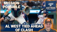 The Houston Astros and Mariners are tied ahead of the weekend series