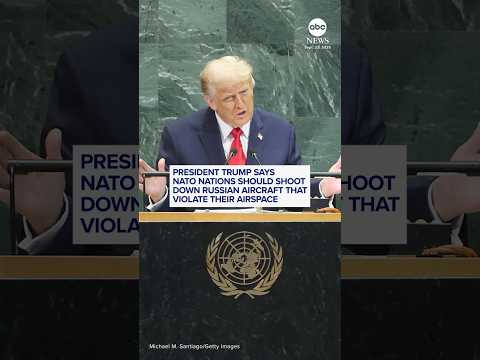 Trump: NATO nations should shoot down Russian drones in their airspace