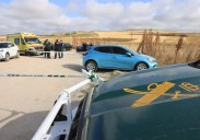 Buscan al hombre que ha quemado a su expareja en Cuéllar dentro de un coche