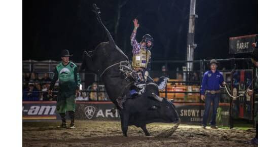 Hudson Thomas celebrates first PBR win at Nowra