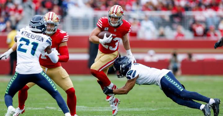 Christian McCaffrey will play for 49ers against Seahawks, per report