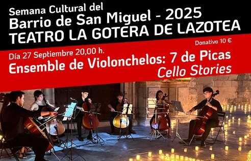 Música en el Teatro La Gotera de Lazotea por la Semana Cultural del Barrio de San Miguel