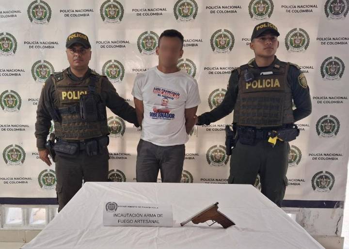 Hombre fue capturado cuando pretendía cometer un hurto a mano armada en Pitalito