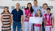 Diego Castañón entregó becas deportivas a jóvenes atletas en Tulum