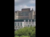 A floating view of Grady Hospital