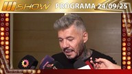 MSHOW - Programa del 24/09/25 MARCELO TINELLI LANZÓ SU NUEVO STREAMING “ESTAMOS DE PASO”