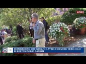 WATCH LIVE: Wreath-laying ceremony being held in Boston Public Garden as city remembers 9/11.