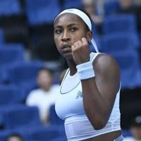 Gauff survives tense Bencic test to reach Beijing quarter