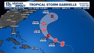 Tropical Storm Gabrielle forms in the Atlantic, may become a hurricane