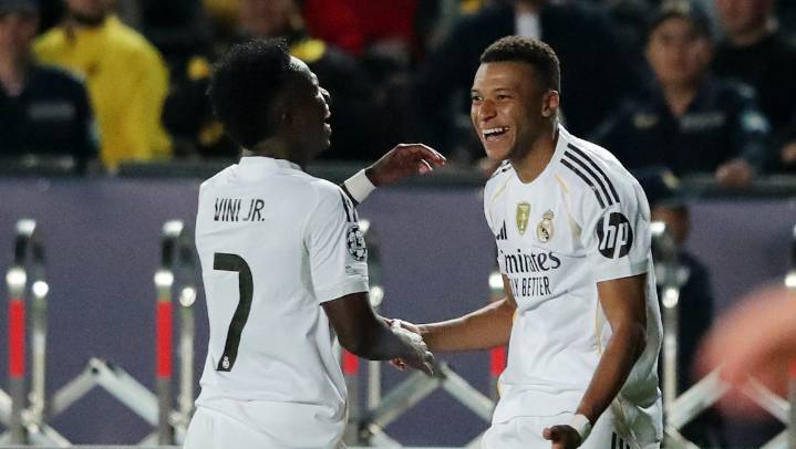 Kylian Mbappé marca 'hat-trick' y lidera triunfo del Real Madrid en Champions League