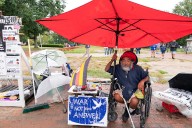 A decades-long peace vigil outside the White House is dismantled after Trump's order