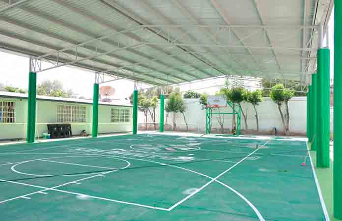 Alcalde entrega obras en tele secundariade El Zapote