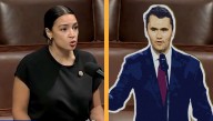 AOC Loses Debate Against Cardboard Cutout Of Charlie Kirk