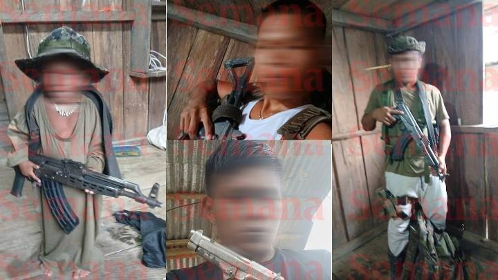 La crueldad del Clan del Golfo: estas son las estremecedoras fotos de los menores de edad reclutados en la selva