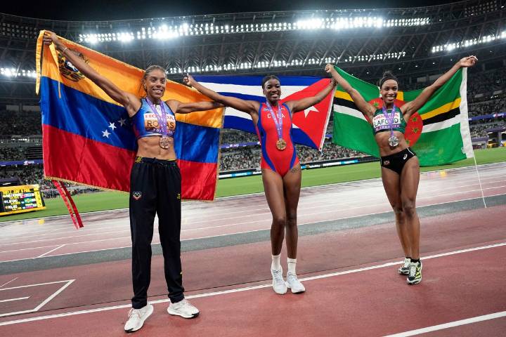 Cubana Leyanis Pérez gana oro en triple salto en Mundial; Yulimar Rojas, bronce