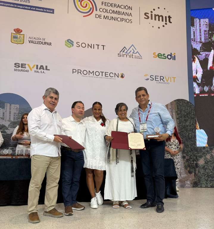Distrito de Cartagena recibe Premio Nacional SIMIT por su gestión en tránsito y movilidad