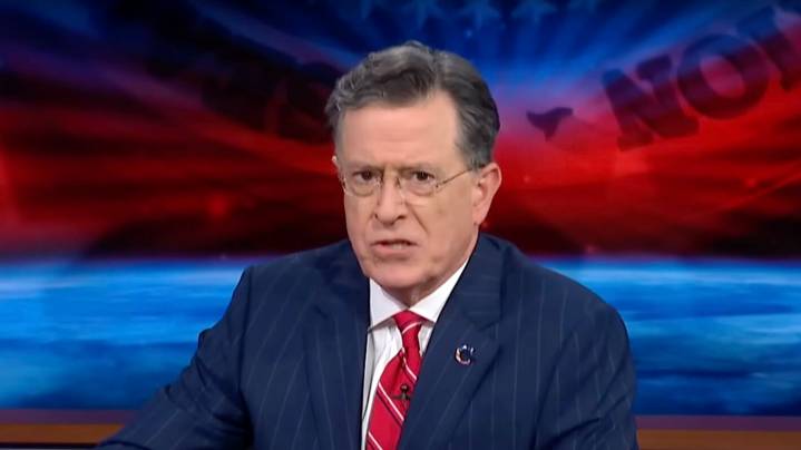 Colbert Rips Into Trump Over Kimmel & Resurrects 'Colbert Report' Persona