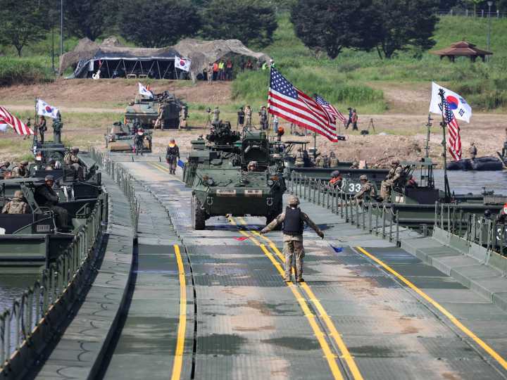 North Korea slams ‘dangerous’ drills by US, Japan, South Korea