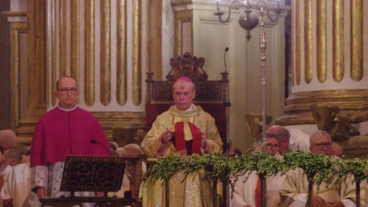 La última misa de Jesús Catalá como obispo de Málaga