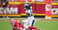 Andrew Mukuba's pick in the Eagles' win over the Chiefs has him on the way to being 'scary'