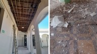 Se cayó parte del techo de la histórica escuela Rawson de Godoy Cruz y suspendieron las clases presenciales